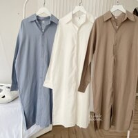 Váy sơ mi vạt đuôi tôm basic siêu đẹp - Classic Roomm