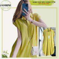 Váy SOMI VẠC BẦU chất vải lụa mềm hàng VNXK ít nhăn màu XANH CỐM đủ size SML [FREESHIP]