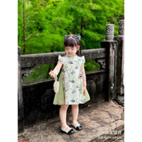Váy sườn xám cách điệu cho bé gái od k sẵn