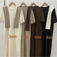 Váy suông dài kèm khăn