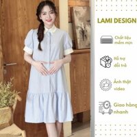 Váy Suông, Đầm Bầu Mùa Hè Dáng Dài Qua Gối Thiết Kế Kẻ Siêu Xinh Thời Trang mới nhất LAMI