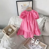 váy suông trễ vai cho bé gái