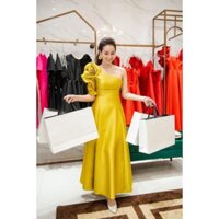 váy taffa, váy đầm đi tiệc lệch vai _ có nhiều mẫu