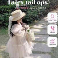 Váy tay bồng Fairy Tail tiểu thư cao cấp MiniCloset made in Korea cho bé gái từ 10-30kg thời trang trẻ em BABYKOREA