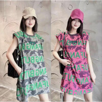 Váy tay hến nữ dáng ngắn chữ độn, đầm cánh dơi phong cách hàn quốc