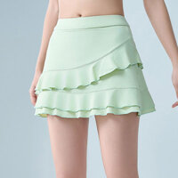 Váy Tennis cầu lông Mini Yoga thanh lịch dành cho nữ, Quần short chơi gôn co giãn nhanh khô có túi