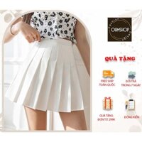 Váy Tennis xếp ly màu trắng OHMshop V01