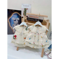 váy thêu hoa cánh sen