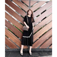 Váy Thiết Kế Đuôi Cá Dập Ly Chất Cotton Mát Mịn From Rộng