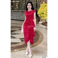 Váy Thiết Kế MDU3607 Tone Màu Đỏ Sang Trọng Dáng Váy Ôm Body Từ MDU K44-D2-2
