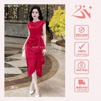 Váy Thiết Kế MDU3607 Tone Màu Đỏ Sang Trọng Dáng Váy Ôm Body Từ MDU