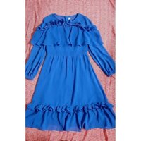 Váy thiết kế xanh coban