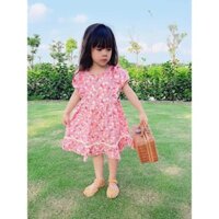 Váy thô lụa bé gái hàng Quảng Châu cực mát