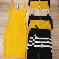 Váy thun body vàng