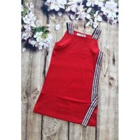 Váy thun cotton cao cấp 2 dây body xẻ tà cho bé gái.