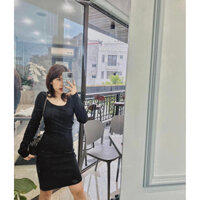 Váy thun gân cotton on dáng ôm dư xịn