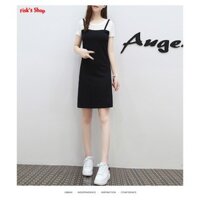Váy thun giả váy hai dây