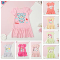 Váy thun LITIBABY cotton đuôi cá in hình babythree, thỏ rabbit size 2/12 tuổi