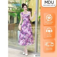 Váy Tiểu Thư MDU4248 Thiết Kế Cổ Vuông Thanh Lịch Dáng Váy Xòe Nhẹ Từ MDU K34-D2-2