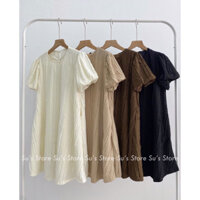 [VÁY TIỂU THƯ SANG CHẢNH] VÁY XỐP DẬP LI DÁNG NGẮN