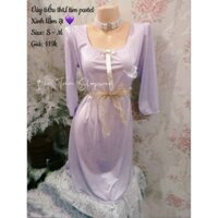 Váy Tiểu Thư Tím Pastel