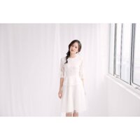 Váy Tiin store ren trắng size S