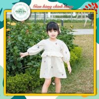 Váy trắng kem thêu hoa Bean Chubby BG - MT10
