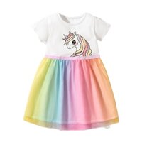 Váy trắng Pony ren cầu vồng