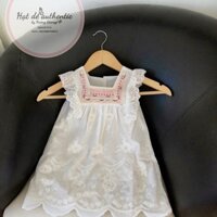 Váy trắng thêu hoa hàng qccc