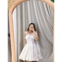 Váy trắng xòe cup ngực