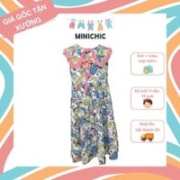 Váy trẻ em, váy bé gái 11-13 tuổi nơ ngực MINICHIC