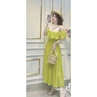 Váy trễ vai ba tầng bánh bèo xinh xắn dễ thương lắm luôn đó