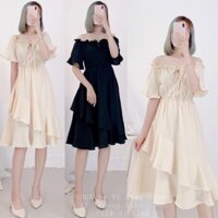 Váy trễ vai đuôi cá new 100% (ảnh thật)