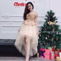 Váy trễ vai đuôi cá