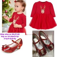 Váy tuần lộc, giày elsa