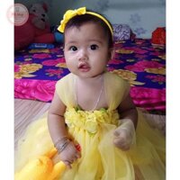 Váy tutu cho bé ❤️FREESHIP❤️ Váy tutu vàng hoa chiffon