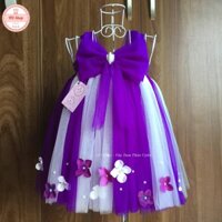 Váy tutu cho bé ❤️FREESHIP❤️ Váy tutu tím nơ 3