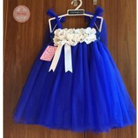Váy tutu cho bé gái ❤️FREESHIP❤️ Váy tutu xanh coban tú cầu trắng cho bé yêu
