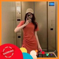 Váy ulzzang dự tiệc 👑 Free Shipping 👑 Đầm body ulzzang dây rút Đuôi cá 4 màu - Hot Trend 2020 Đẹp