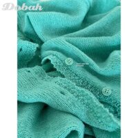 Váy Vest không tay viền ren Áo len màu xanh lá cây phù hợp