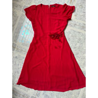 váy voan đỏ dài size M L