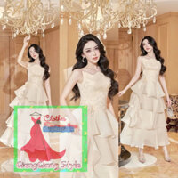 VÁY VOAN KÍNH HAI DÂY XÒE TẦNG 071124