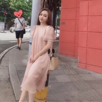 váy voan tơ lụa