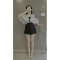 váy voan trễ vai dễ thương bánh bèo