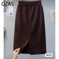 Váy Xẻ Tà Giữa Sang Trọng qzas 28110 #