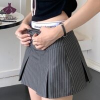 Váy xếp ly sọc Váy hông nữ