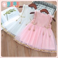 váy xinh cho bé gái,Đầm Voan Công Chúa Thắt Nơ Xinh Xắn váy hồng cho bé gái,đầm bé gái 25kg