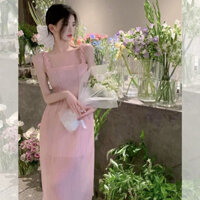 váy xinh qc màu hồng đào