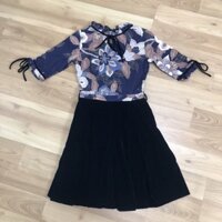 Váy xoè nana chân nhung