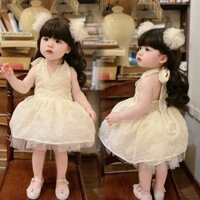 Váy Yếm Buộc Dây  Xinh Xắn Cho Bé- Hh36